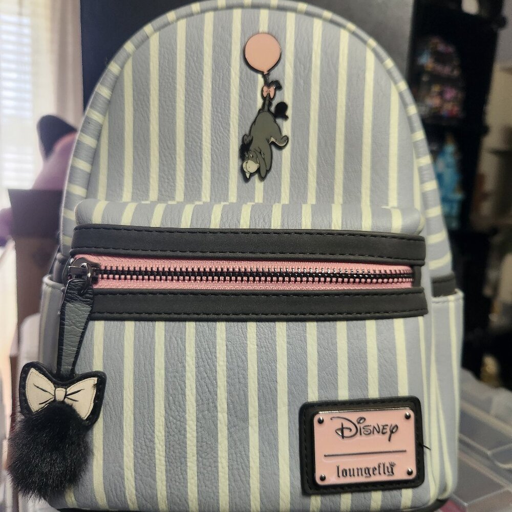 *NEW* Eight3Five Exclusive Striped Eeyore Disney Loungefly Backpack IN BOX!